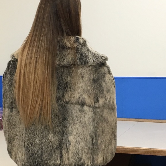 Black & White Rabbit Cape - Picture 3 of 6